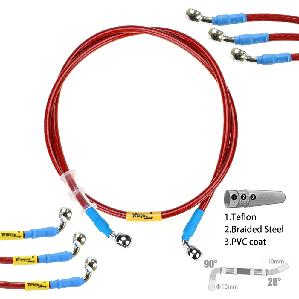 Motorcycle Brake Cable - 400mm-2400mm Wąż hamulcowy Hydrauliczny przewód DOT